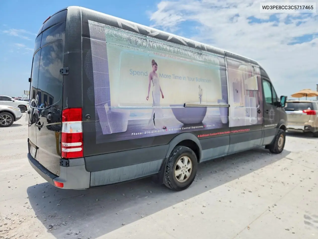 2012 Mercedes-Benz Sprinter 2500 Delivery Van VIN: WD3PE8CC3C5717465 Lot: 58629736