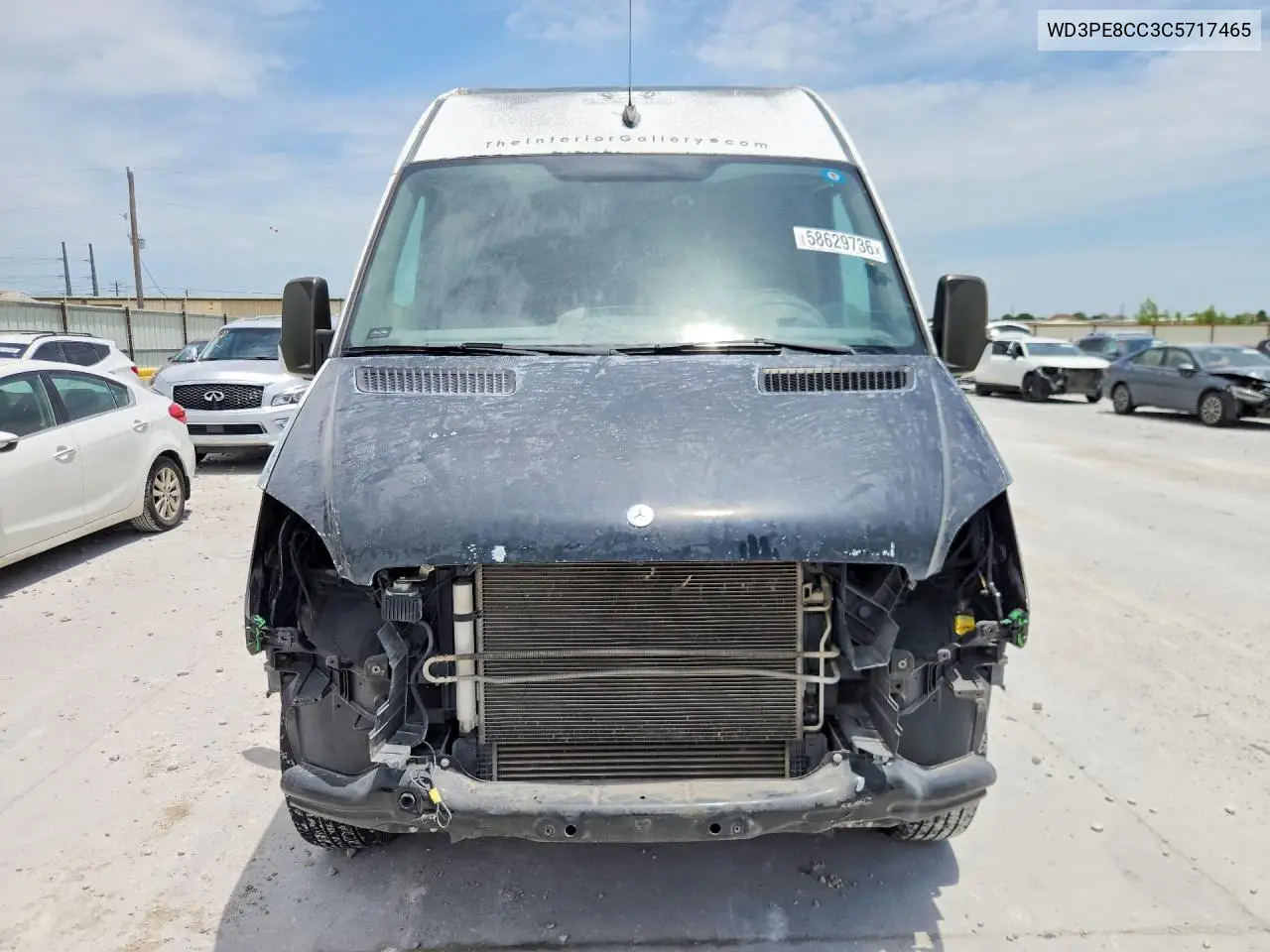 2012 Mercedes-Benz Sprinter 2500 Delivery Van VIN: WD3PE8CC3C5717465 Lot: 58629736