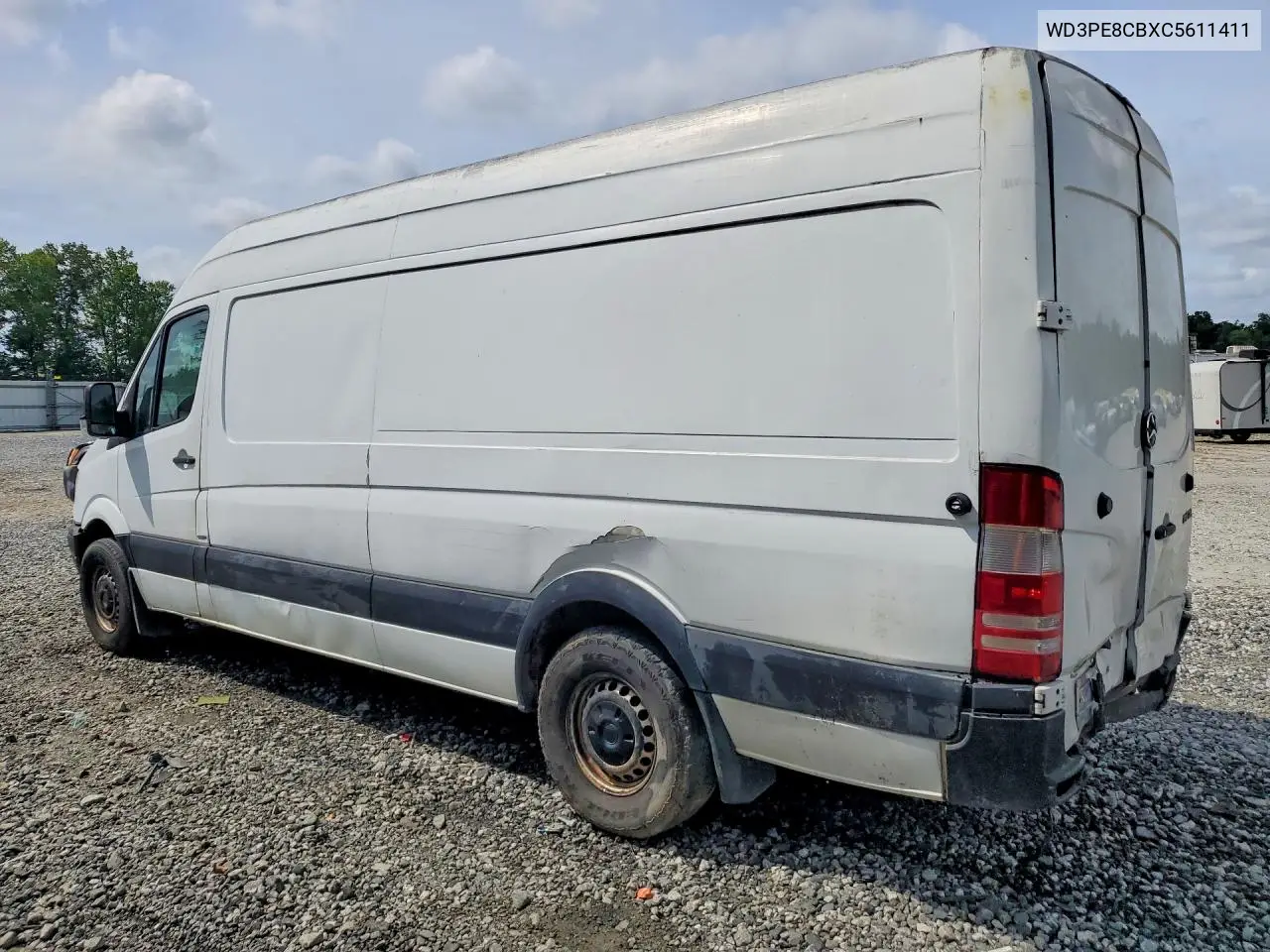2012 Mercedes-Benz Sprinter 2500 VIN: WD3PE8CBXC5611411 Lot: 61919126