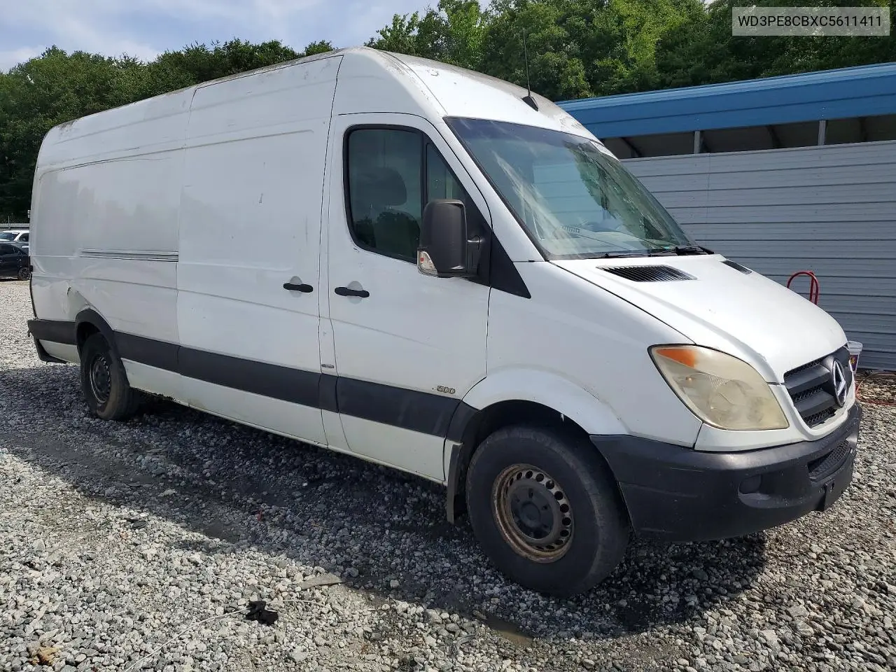 2012 Mercedes-Benz Sprinter 2500 VIN: WD3PE8CBXC5611411 Lot: 61919126