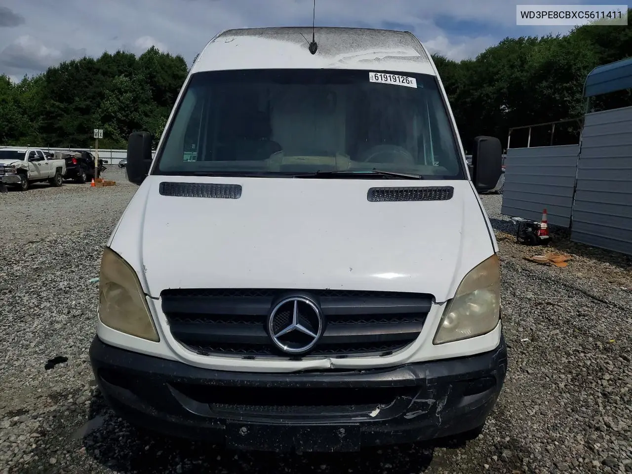 2012 Mercedes-Benz Sprinter 2500 VIN: WD3PE8CBXC5611411 Lot: 61919126