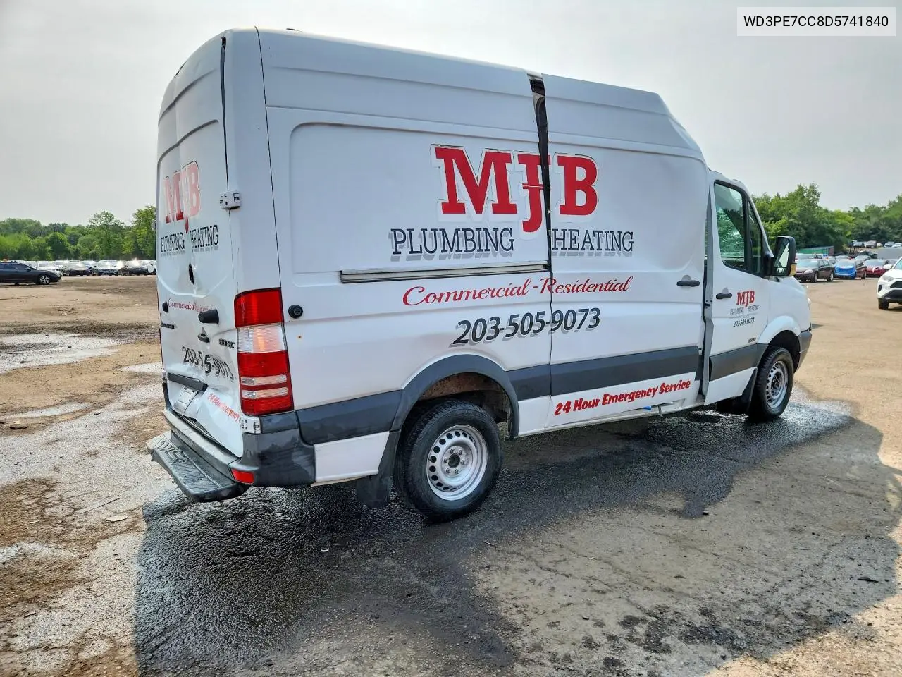 2013 Mercedes-Benz Sprinter 2500 VIN: WD3PE7CC8D5741840 Lot: 59977806