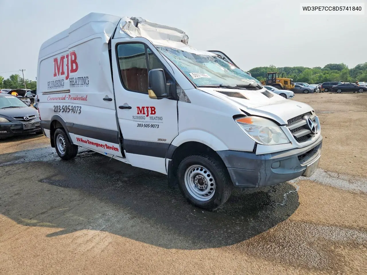 2013 Mercedes-Benz Sprinter 2500 VIN: WD3PE7CC8D5741840 Lot: 59977806