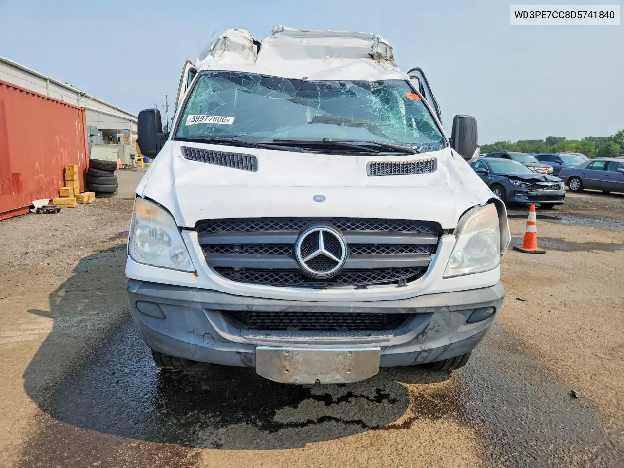 2013 Mercedes-Benz Sprinter 2500 VIN: WD3PE7CC8D5741840 Lot: 59977806