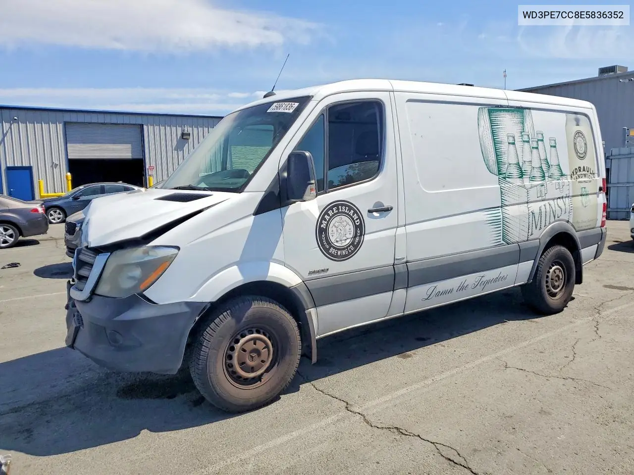 2014 Mercedes-Benz Sprinter 2500 VIN: WD3PE7CC8E5836352 Lot: 59861836