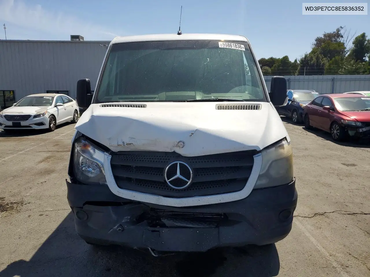 2014 Mercedes-Benz Sprinter 2500 VIN: WD3PE7CC8E5836352 Lot: 59861836