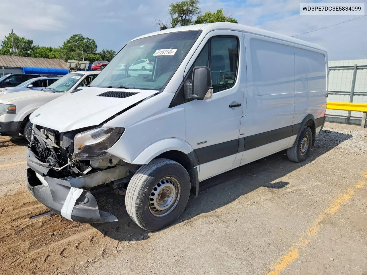 2014 Mercedes-Benz Sprinter 2500 VIN: WD3PE7DC3E5834099 Lot: 61531146