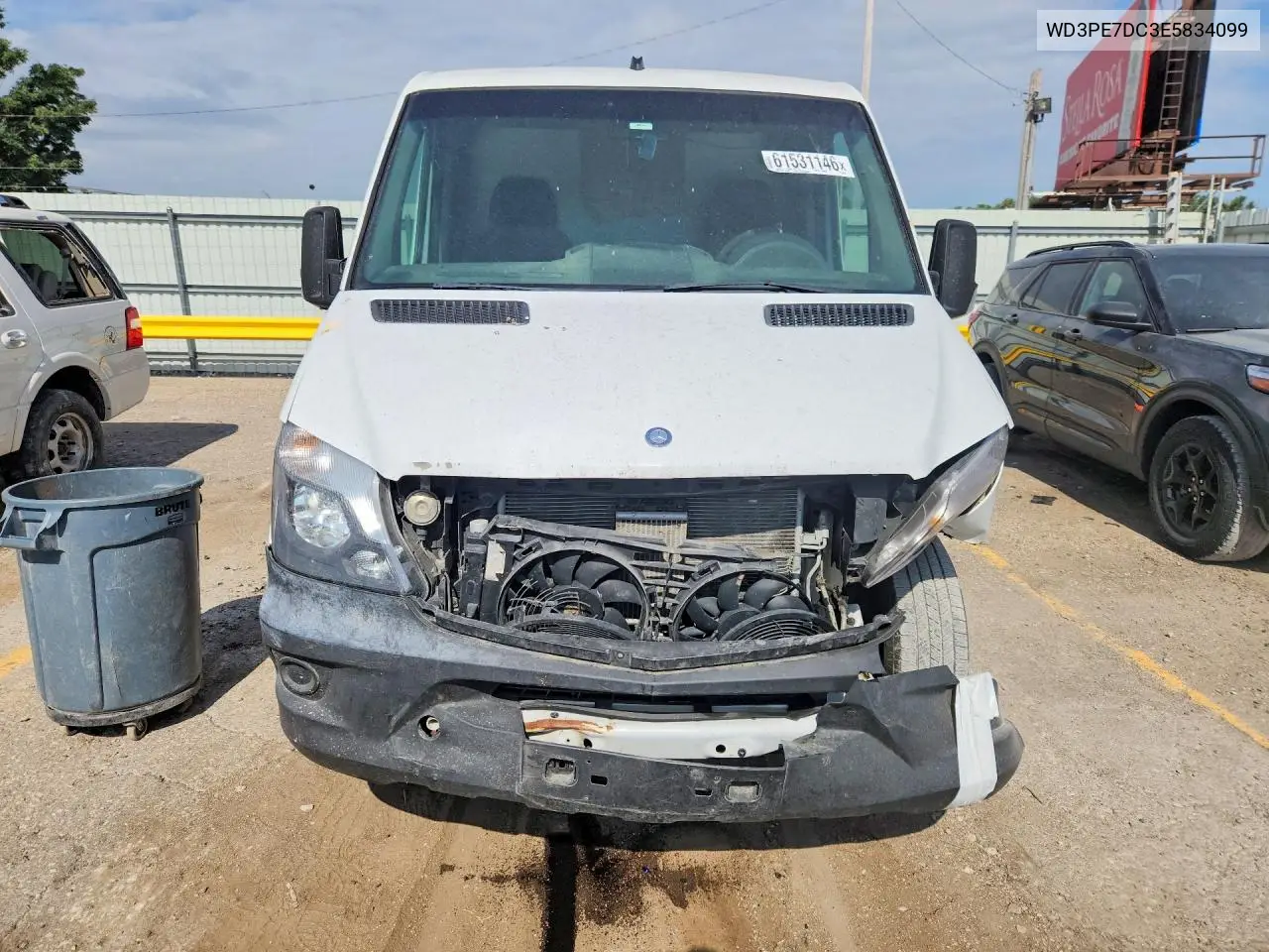 2014 Mercedes-Benz Sprinter 2500 VIN: WD3PE7DC3E5834099 Lot: 61531146