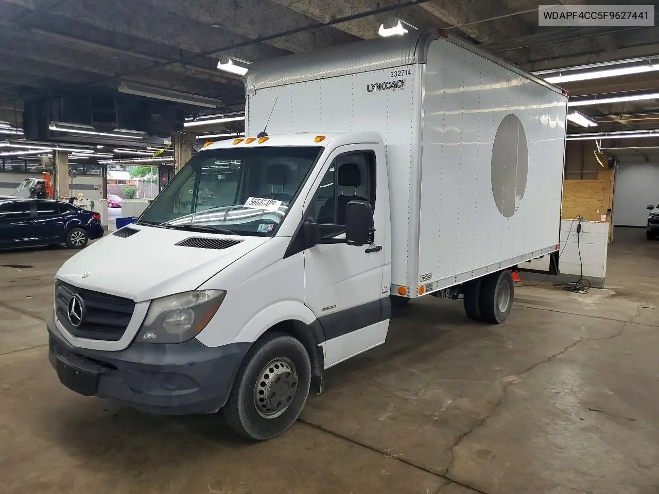2015 Mercedes Benz Sprinter Box Truck VIN: WDAPF4CC5F9627441 Lot: 56646486