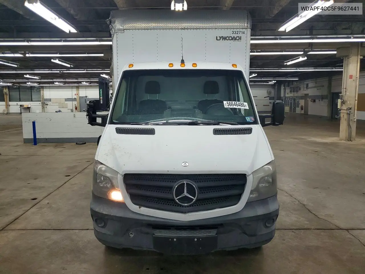 2015 Mercedes Benz Sprinter Box Truck VIN: WDAPF4CC5F9627441 Lot: 56646486