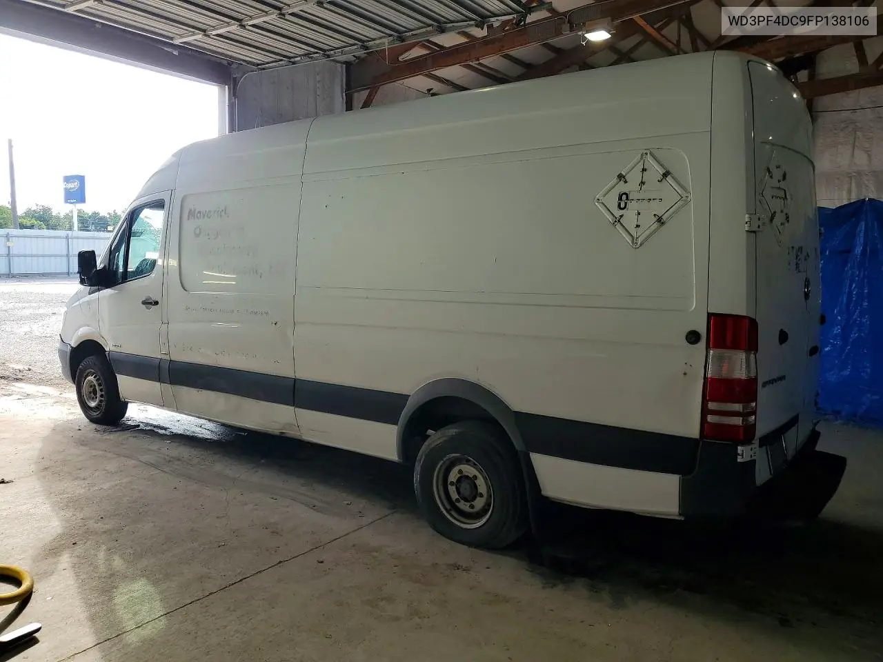 2015 Mercedes Benz Sprinter 3500 Delivery Van VIN: WD3PF4DC9FP138106 Lot: 57469386