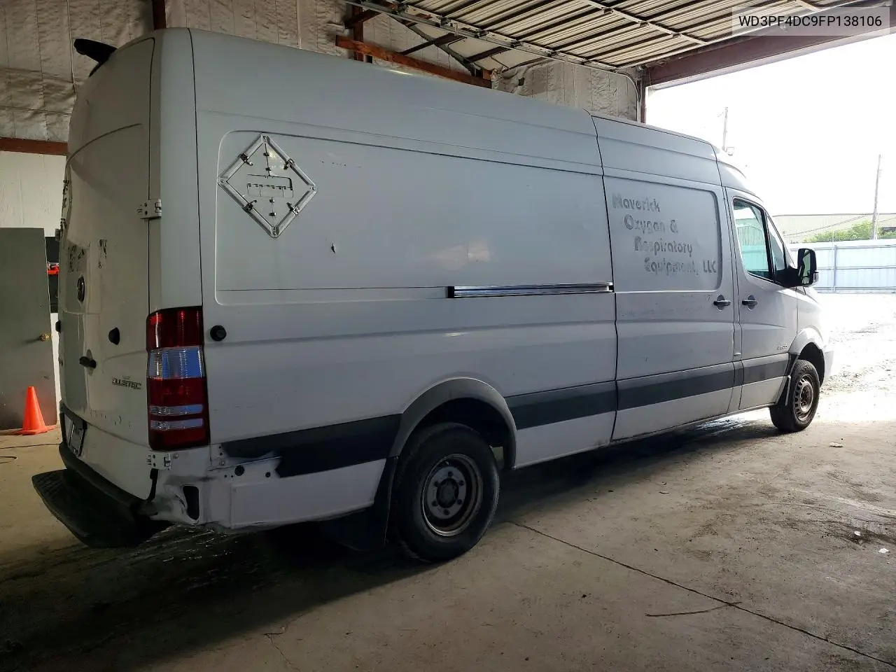2015 Mercedes Benz Sprinter 3500 Delivery Van VIN: WD3PF4DC9FP138106 Lot: 57469386