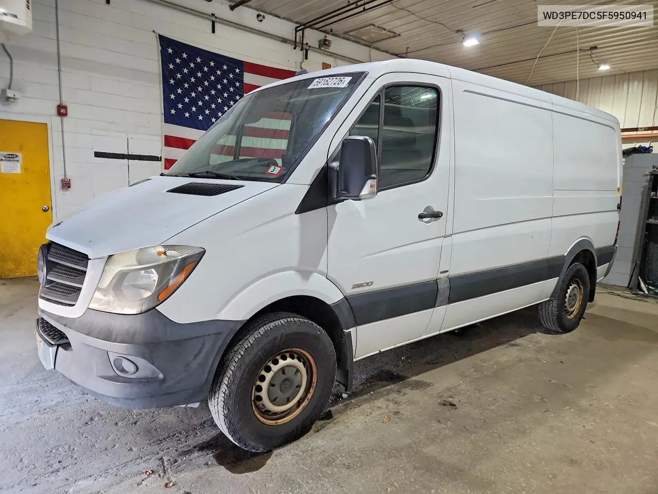2015 Mercedes-Benz Sprinter 2500 VIN: WD3PE7DC5F5950941 Lot: 59162726