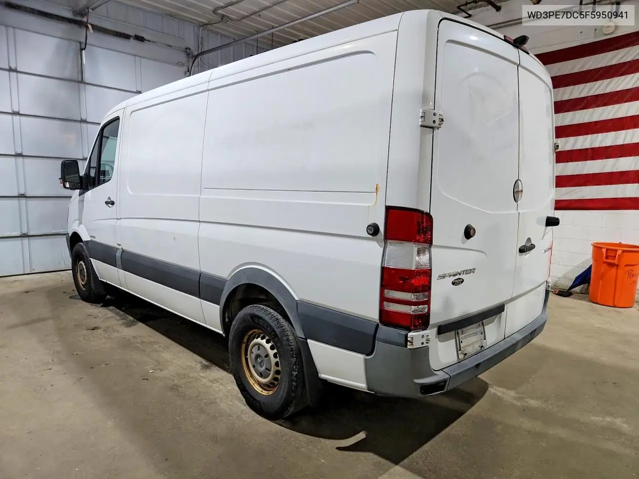 2015 Mercedes-Benz Sprinter 2500 VIN: WD3PE7DC5F5950941 Lot: 59162726