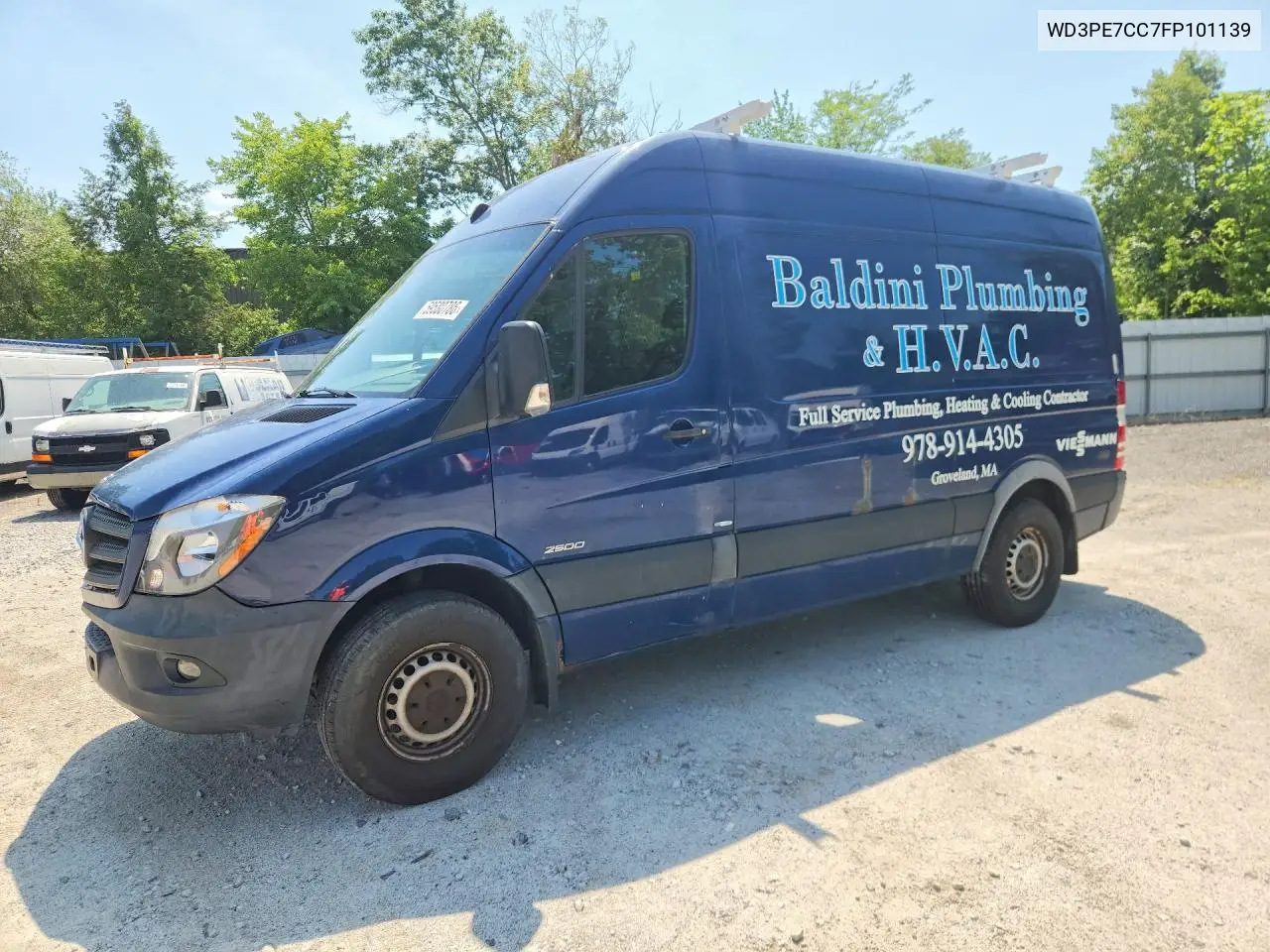 2015 Mercedes-Benz Sprinter 2500 VIN: WD3PE7CC7FP101139 Lot: 59580786