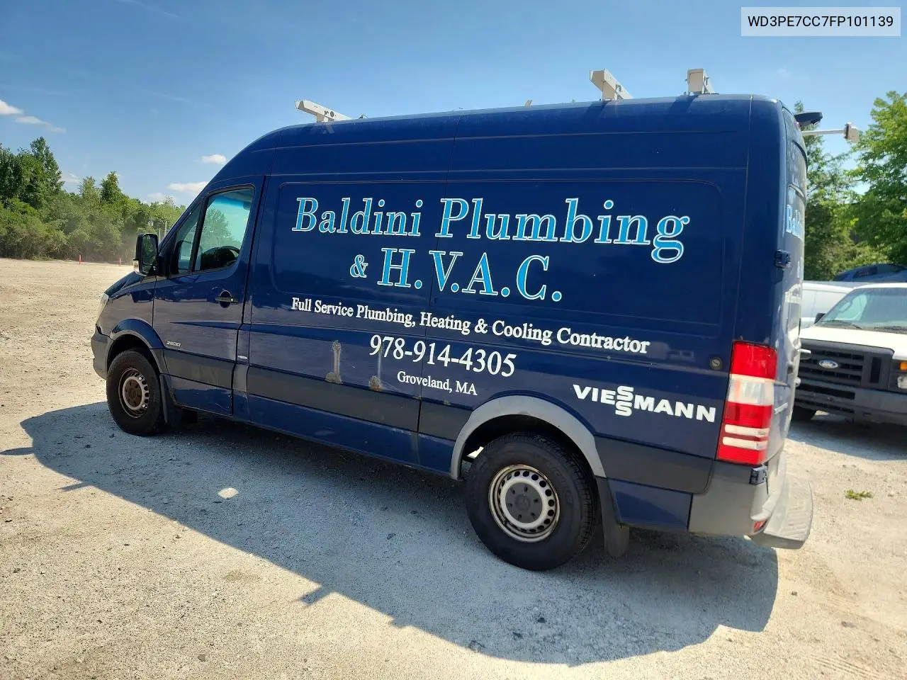 2015 Mercedes-Benz Sprinter 2500 VIN: WD3PE7CC7FP101139 Lot: 59580786