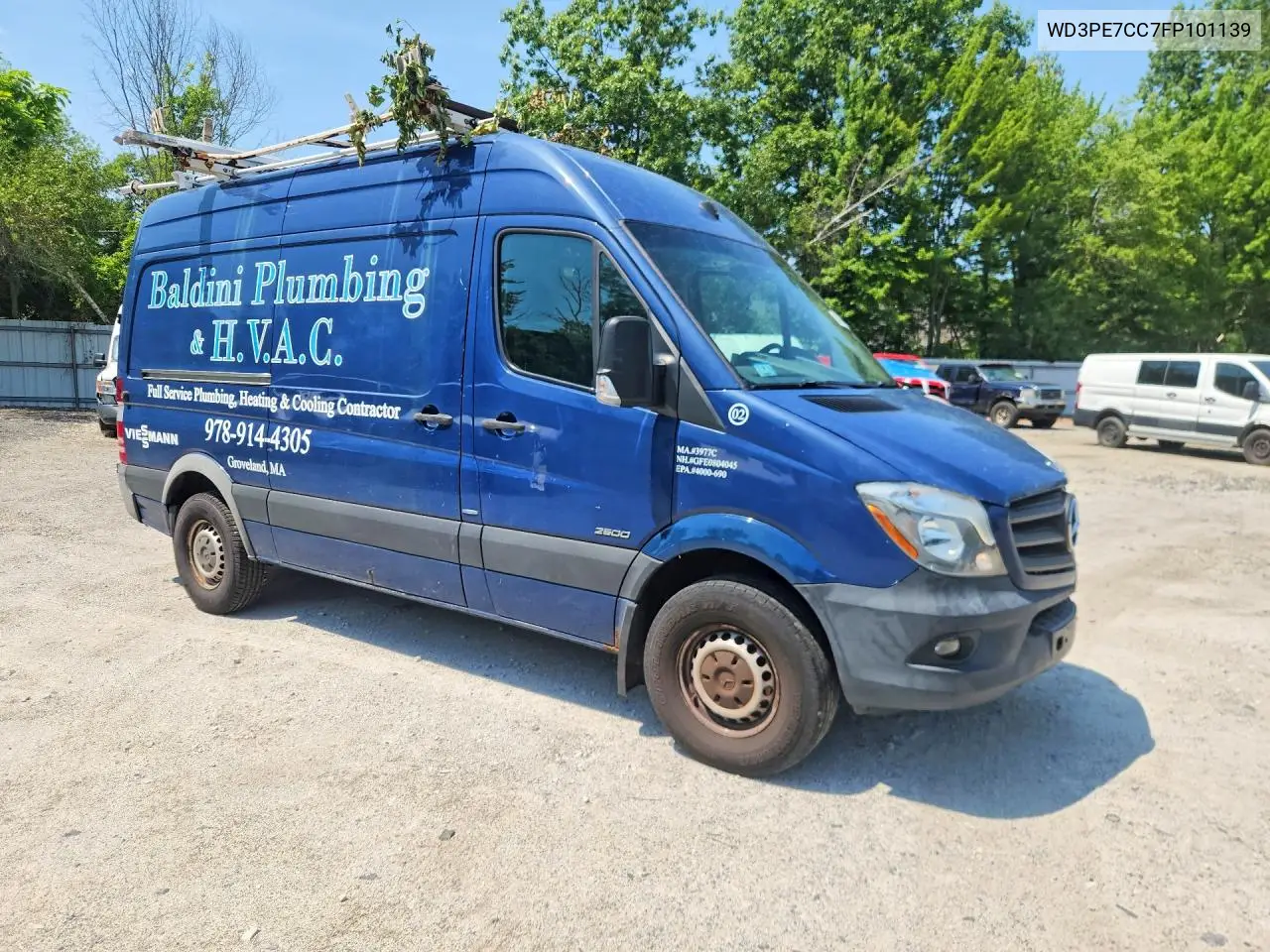 2015 Mercedes-Benz Sprinter 2500 VIN: WD3PE7CC7FP101139 Lot: 59580786