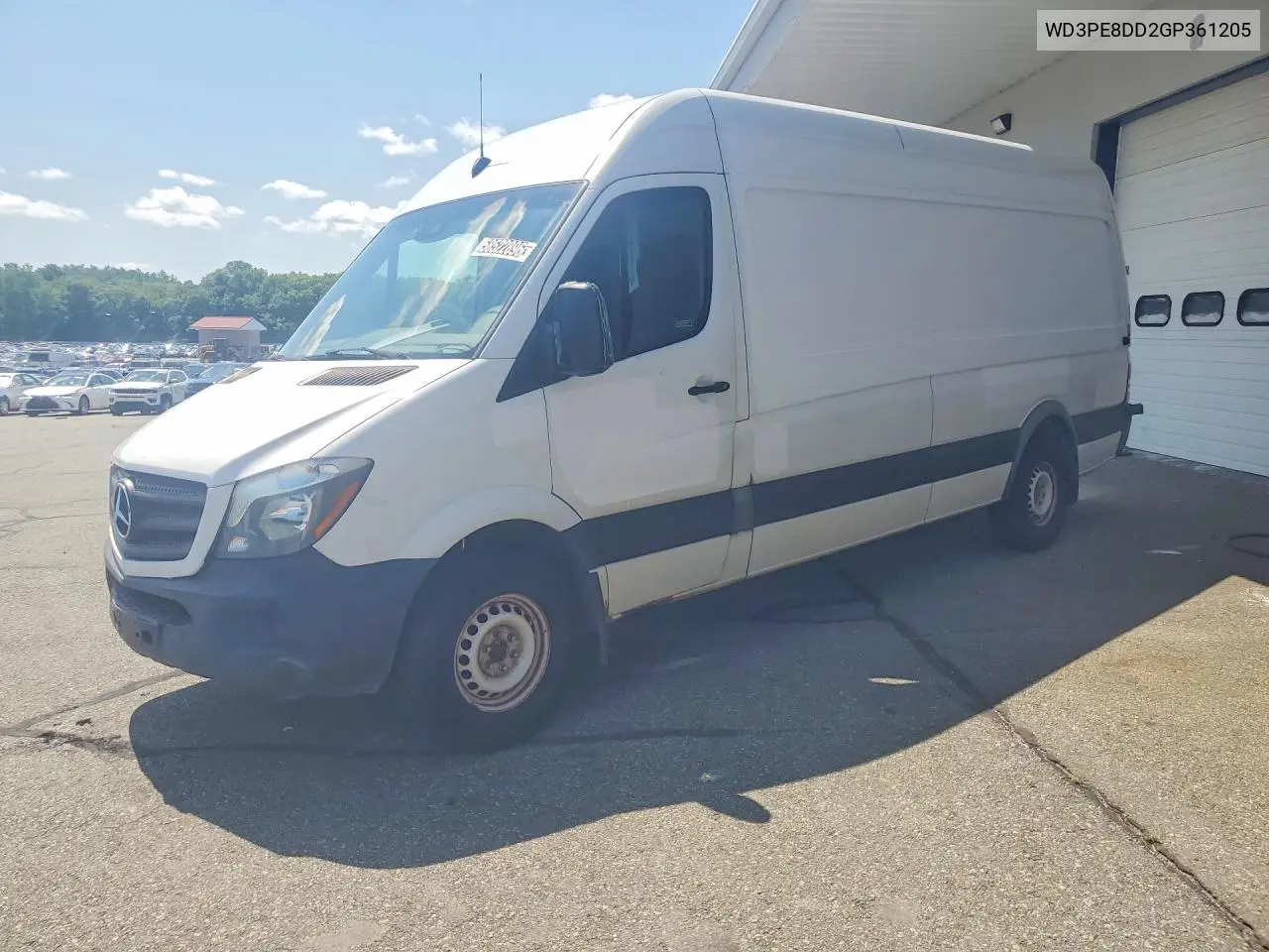 2016 Mercedes-Benz Sprinter 2500 Delivery Van VIN: WD3PE8DD2GP361205 Lot: 58522896