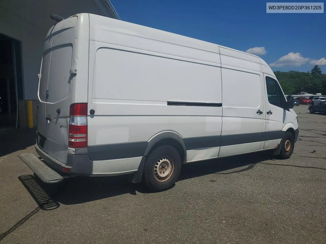 2016 Mercedes-Benz Sprinter 2500 Delivery Van VIN: WD3PE8DD2GP361205 Lot: 58522896