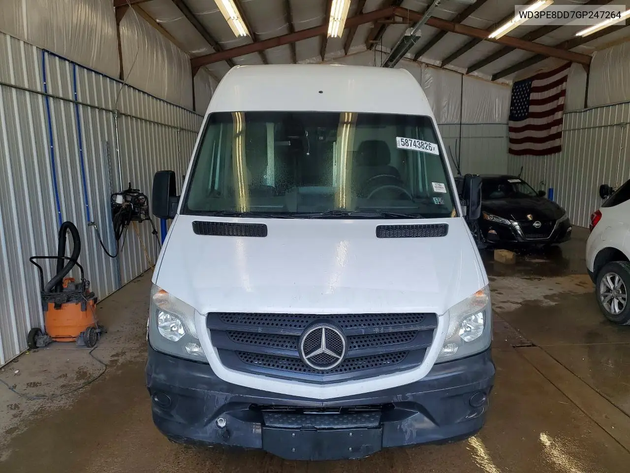 2016 Mercedes-Benz Sprinter 2500 Delivery Van VIN: WD3PE8DD7GP247264 Lot: 58743826