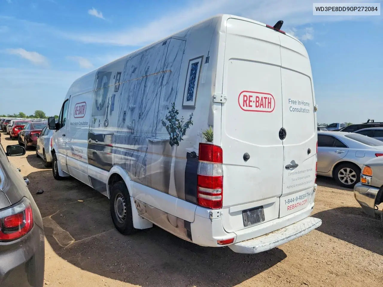 2016 Mercedes-Benz Sprinter 2500 VIN: WD3PE8DD9GP272084 Lot: 59151206