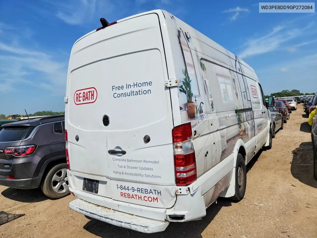 2016 Mercedes-Benz Sprinter 2500 VIN: WD3PE8DD9GP272084 Lot: 59151206