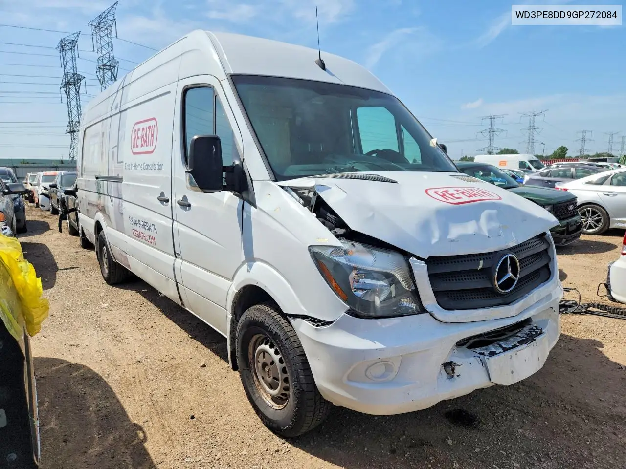 2016 Mercedes-Benz Sprinter 2500 VIN: WD3PE8DD9GP272084 Lot: 59151206
