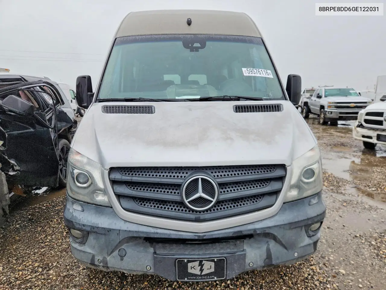 2016 Mercedes-Benz Sprinter 2500 VIN: 8BRPE8DD6GE122031 Lot: 59576116