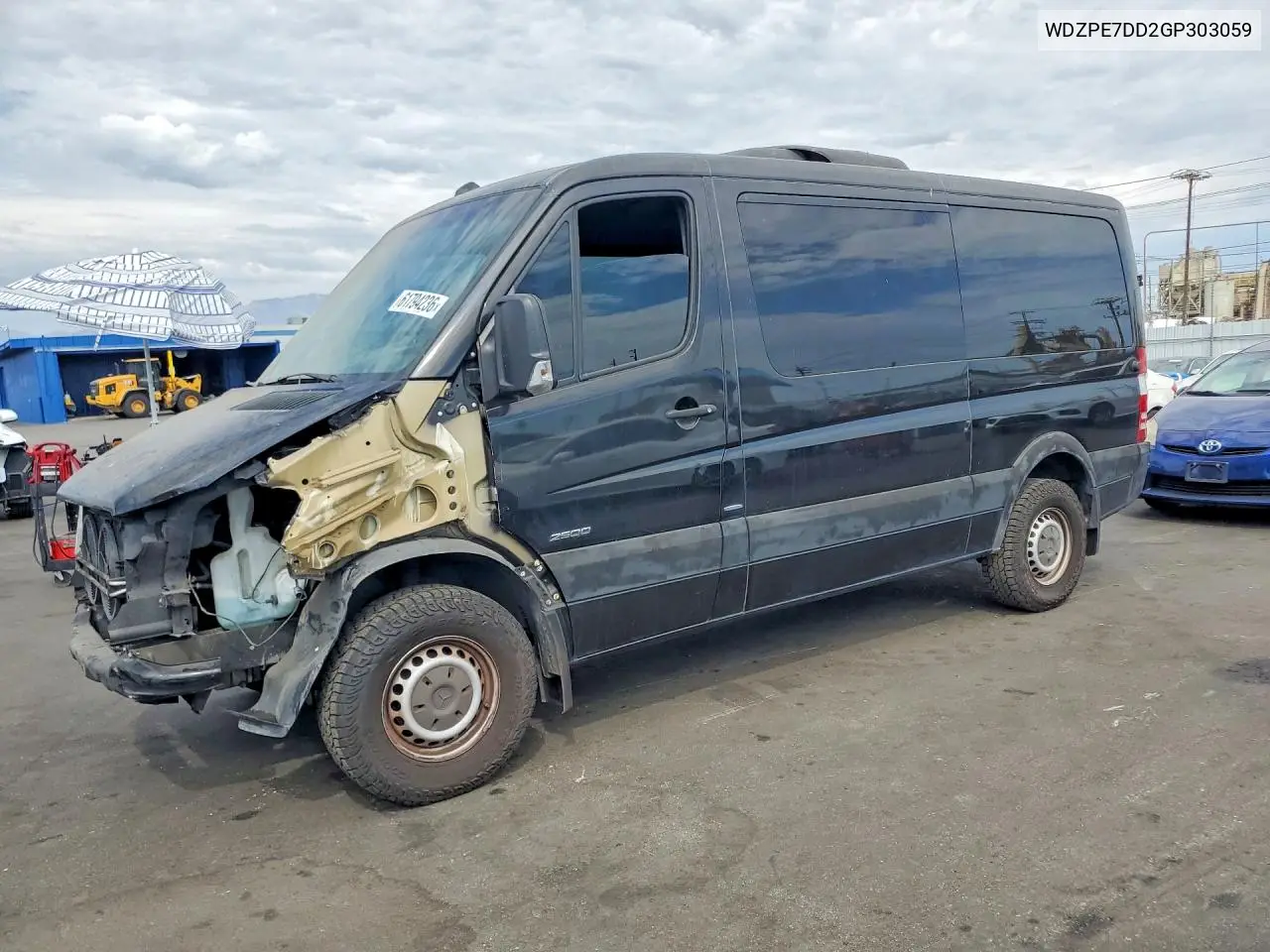 2016 Mercedes-Benz Sprinter 2500 VIN: WDZPE7DD2GP303059 Lot: 61794236