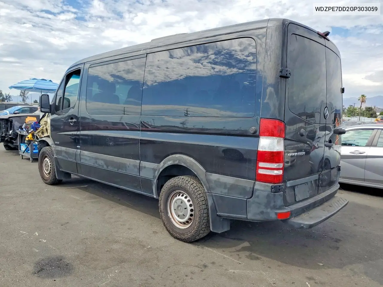 2016 Mercedes-Benz Sprinter 2500 VIN: WDZPE7DD2GP303059 Lot: 61794236