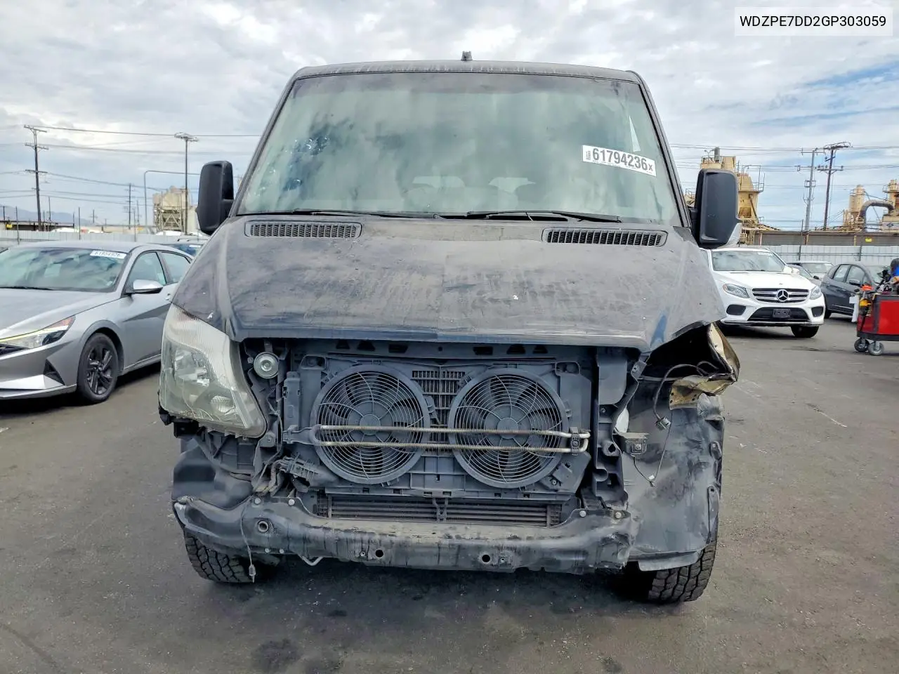 2016 Mercedes-Benz Sprinter 2500 VIN: WDZPE7DD2GP303059 Lot: 61794236