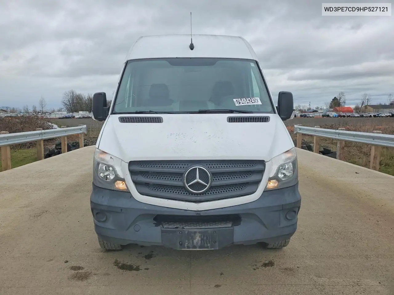 2017 Mercedes Benz Sprinter 2500 Utility / Service Van VIN: WD3PE7CD9HP527121 Lot: 59703816