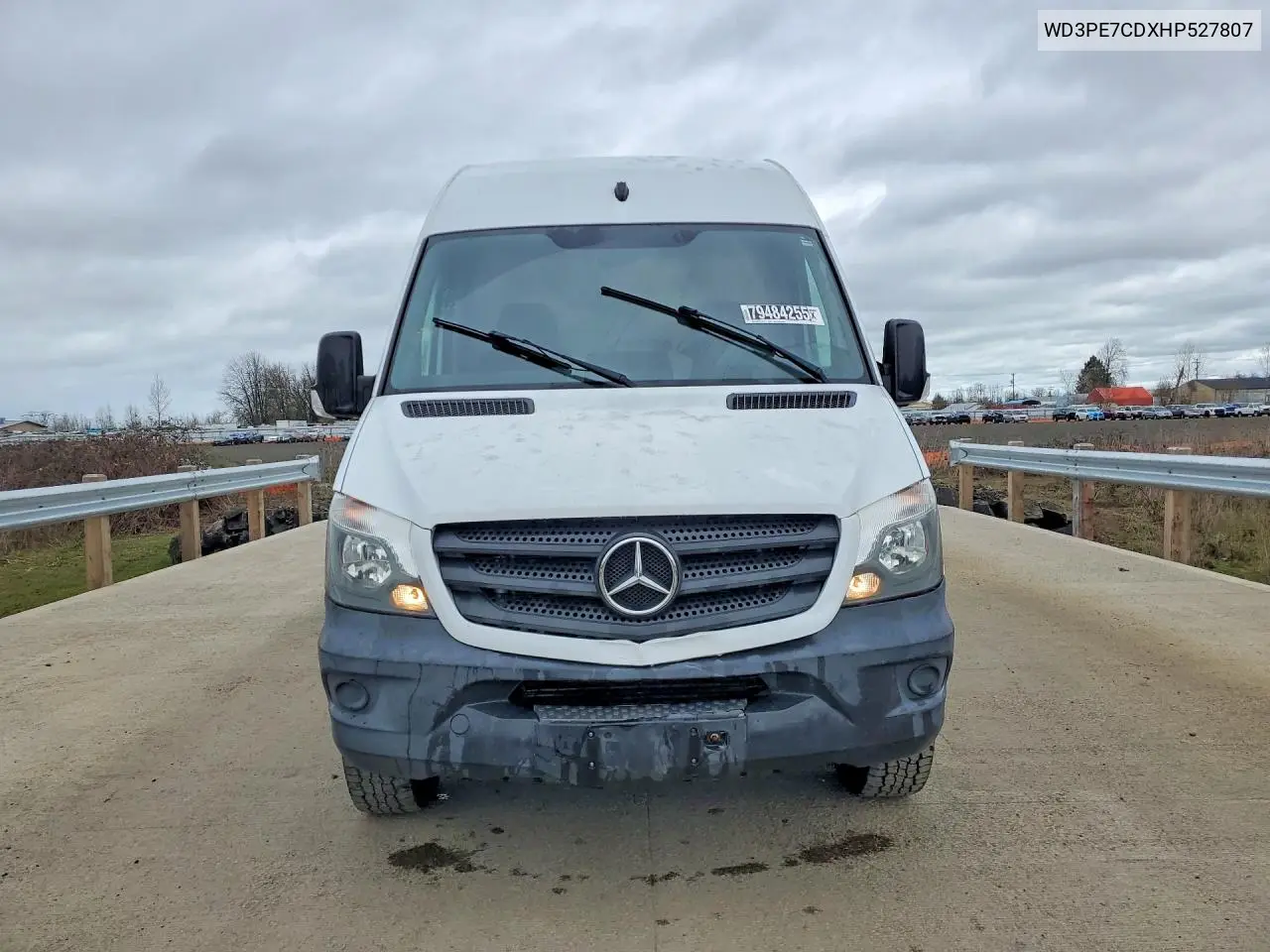 2017 Mercedes Benz Sprinter 2500 Delivery Van VIN: WD3PE7CDXHP527807 Lot: 59705886