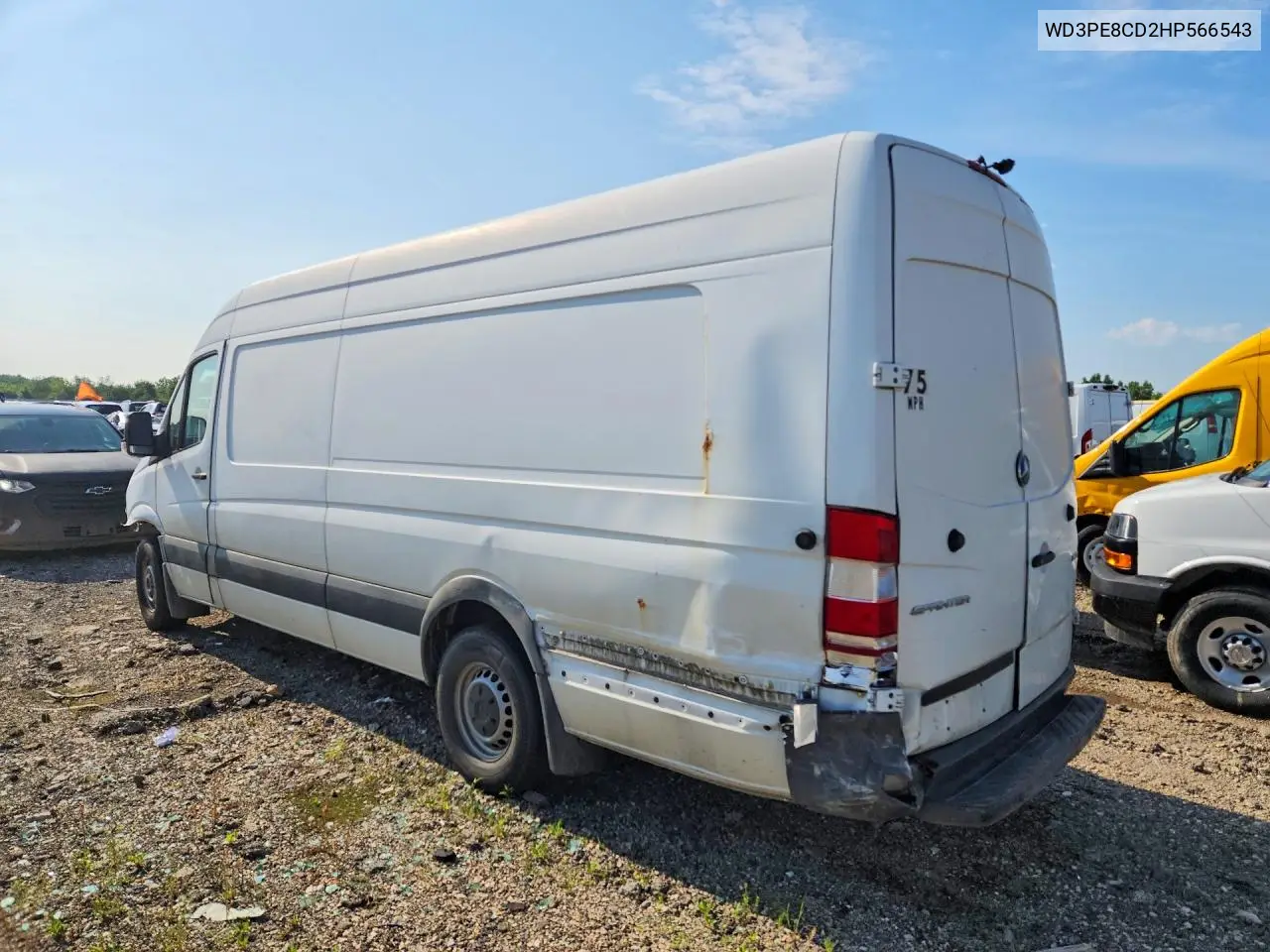 2017 Mercedes-Benz Sprinter 2500 VIN: WD3PE8CD2HP566543 Lot: 59777936
