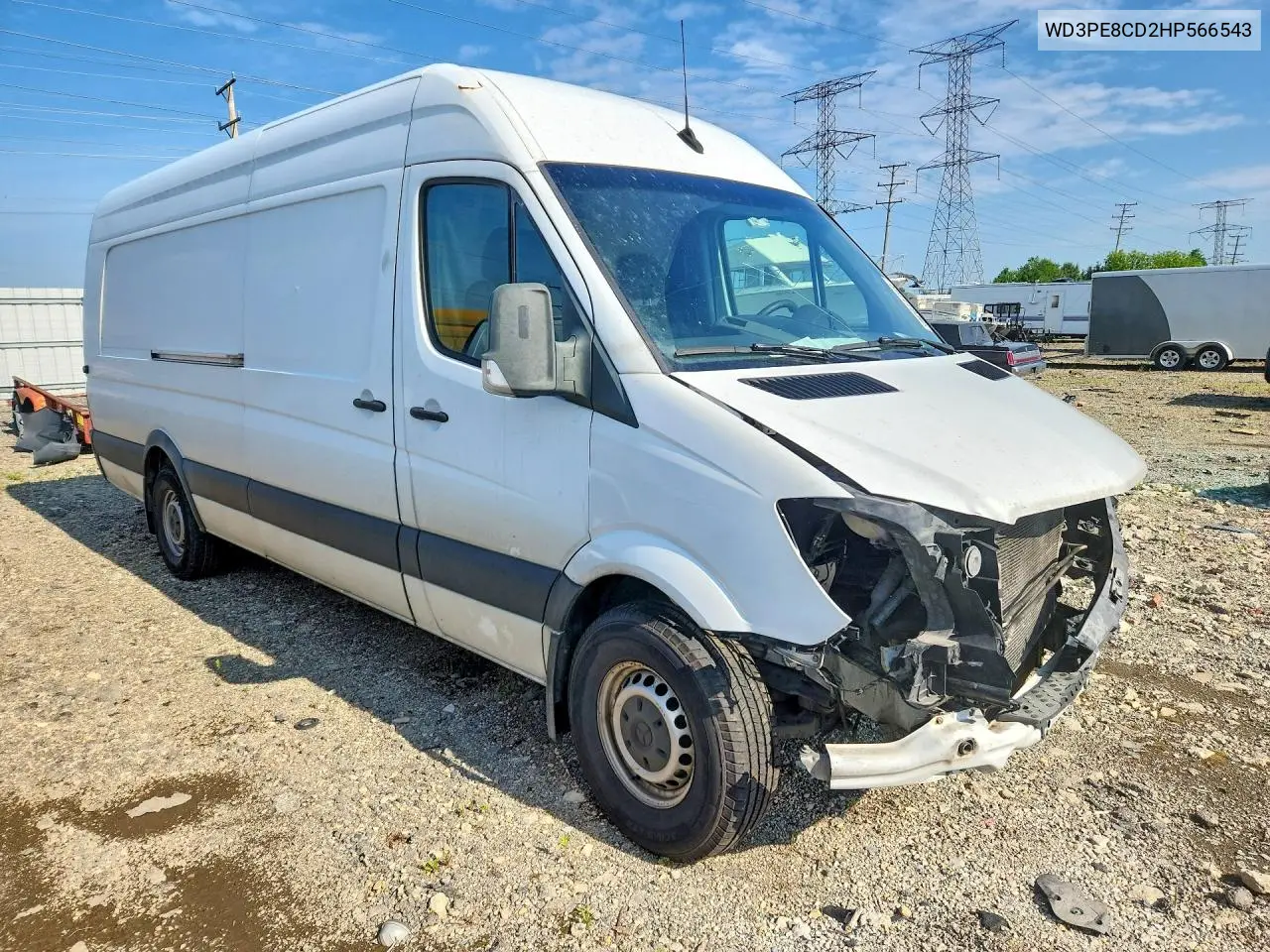 2017 Mercedes-Benz Sprinter 2500 VIN: WD3PE8CD2HP566543 Lot: 59777936
