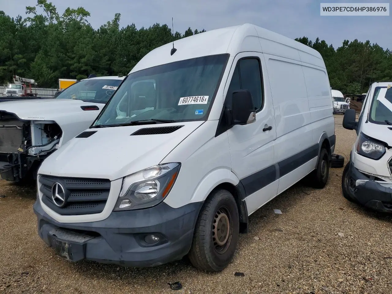 2017 Mercedes-Benz Sprinter 2500 VIN: WD3PE7CD6HP386976 Lot: 60774616