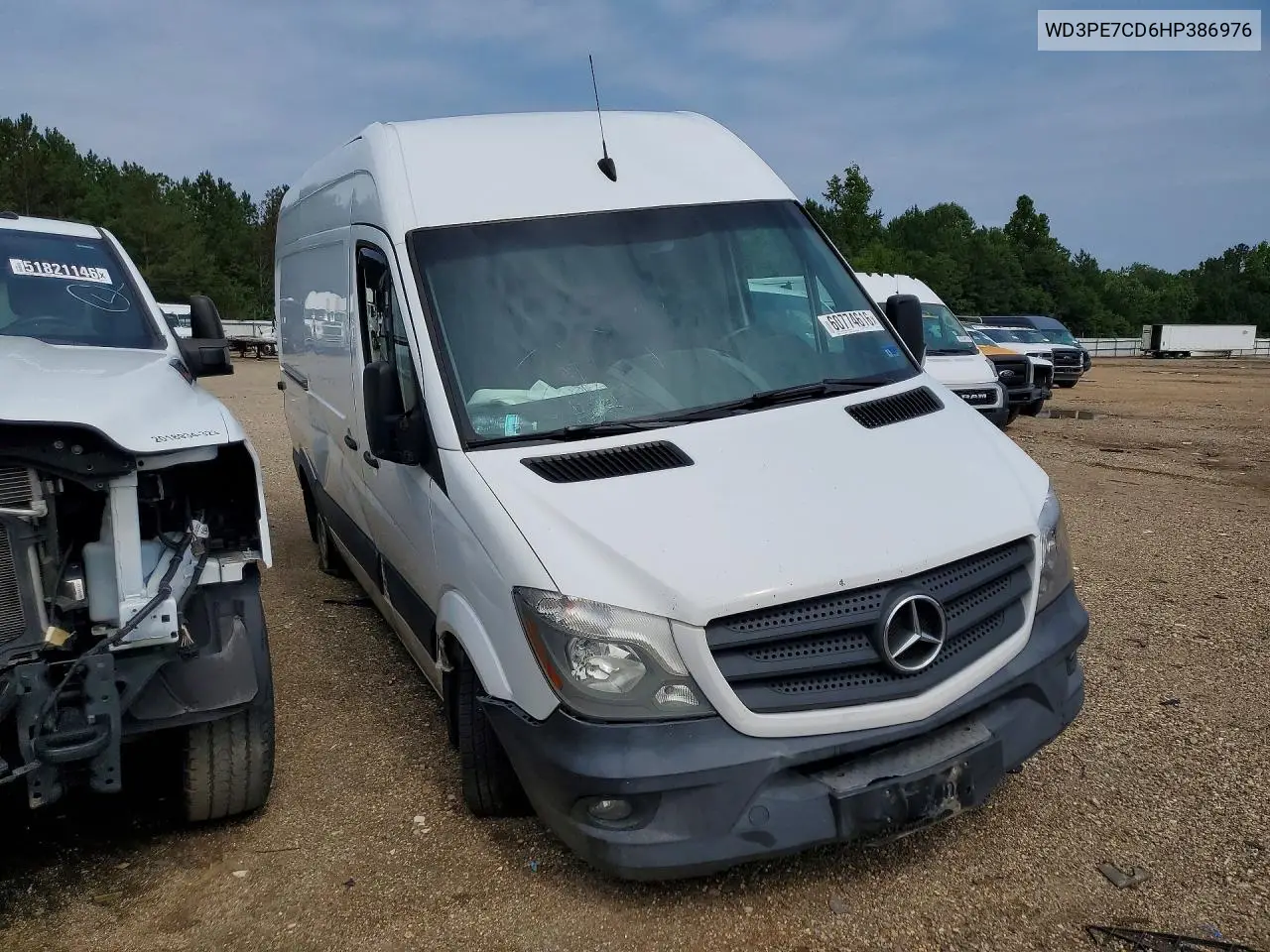 2017 Mercedes-Benz Sprinter 2500 VIN: WD3PE7CD6HP386976 Lot: 60774616