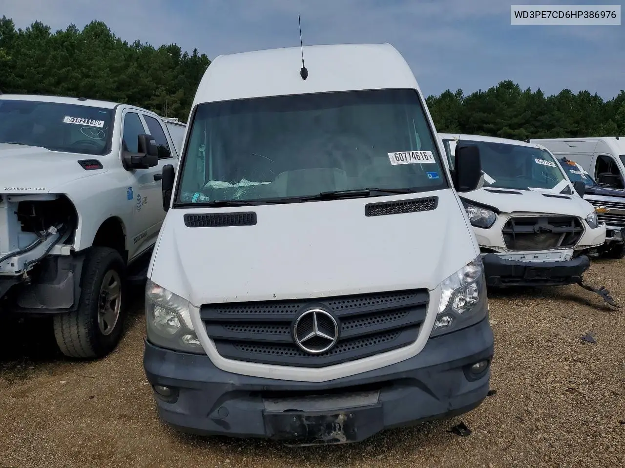 2017 Mercedes-Benz Sprinter 2500 VIN: WD3PE7CD6HP386976 Lot: 60774616