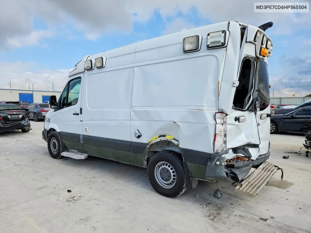 2017 Mercedes-Benz Sprinter 2500 VIN: WD3PE7CD6HP565504 Lot: 60835296