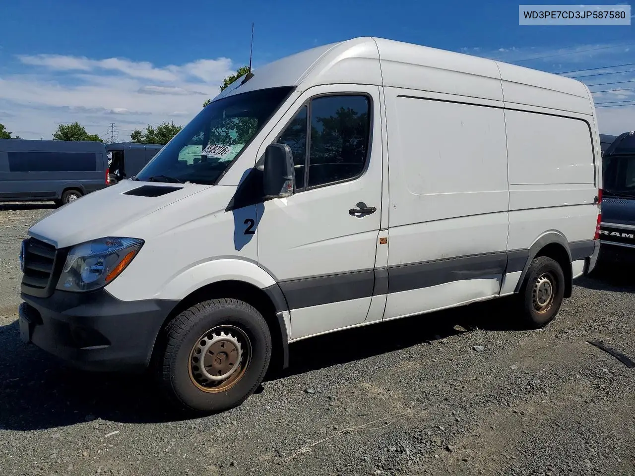 2018 Freightliner Sprinter 2500 Delivery Van VIN: WD3PE7CD3JP587580 Lot: 58092106