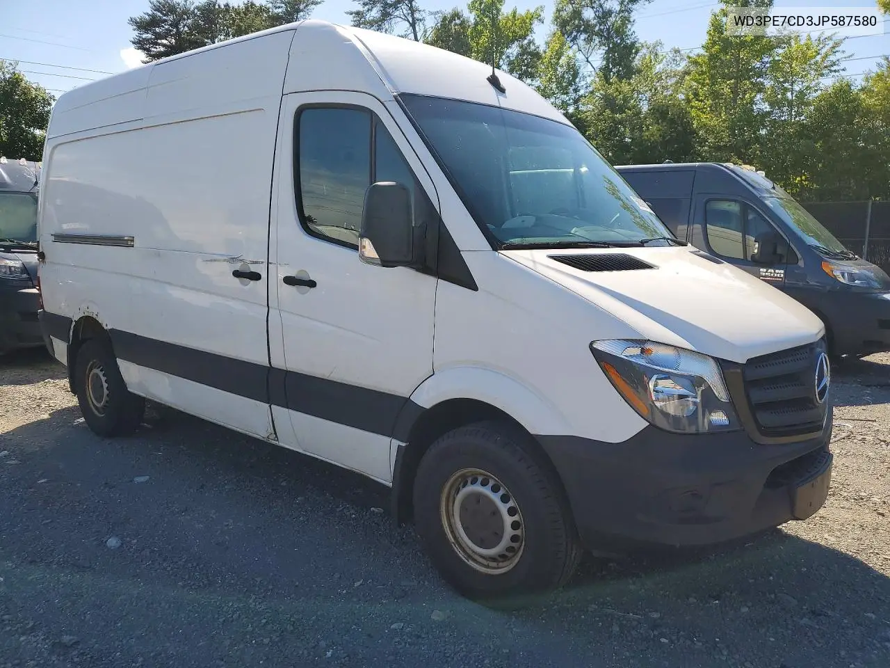 2018 Freightliner Sprinter 2500 Delivery Van VIN: WD3PE7CD3JP587580 Lot: 58092106