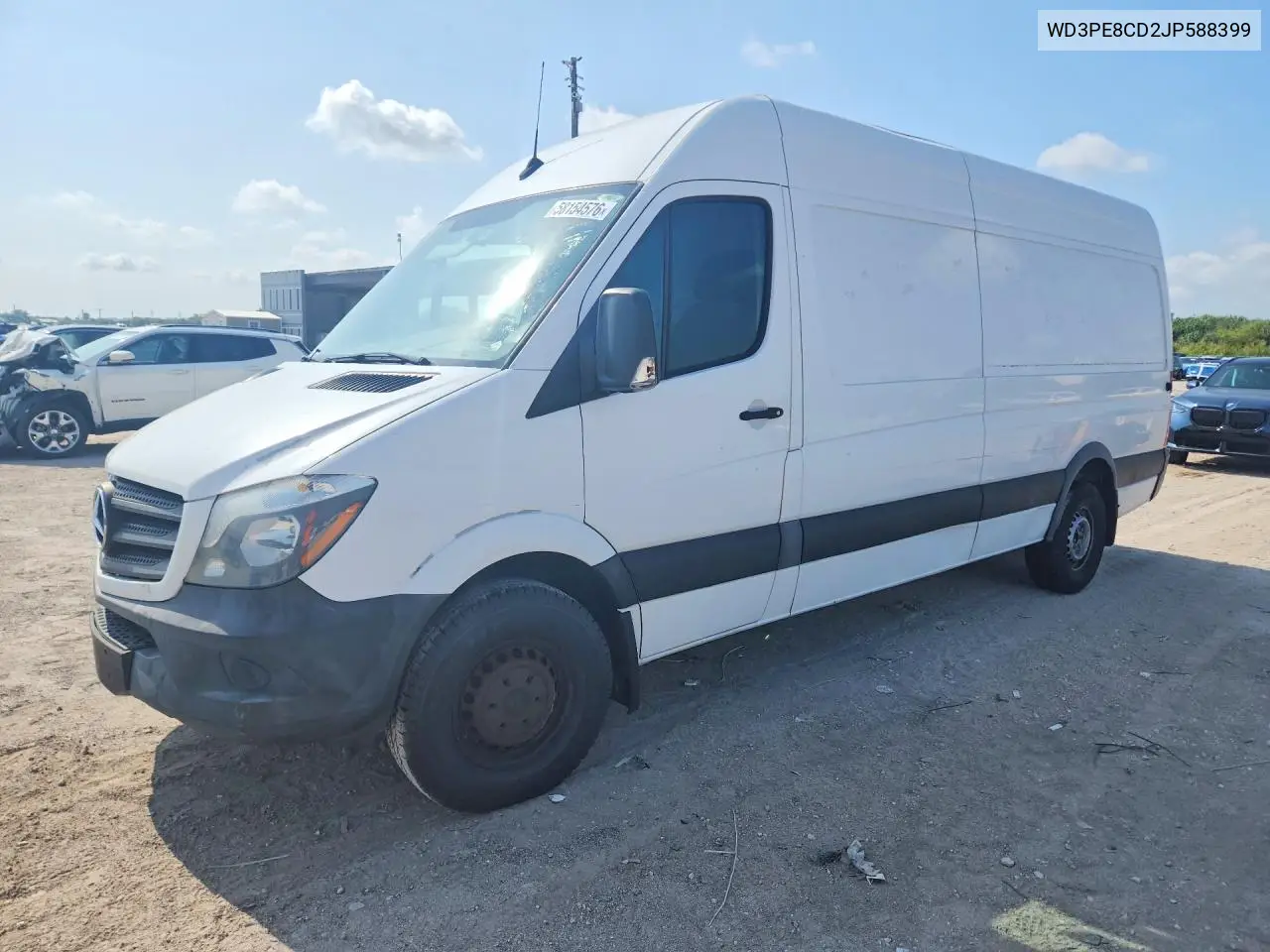 2018 Mercedes-Benz Sprinter 2500 VIN: WD3PE8CD2JP588399 Lot: 58154576