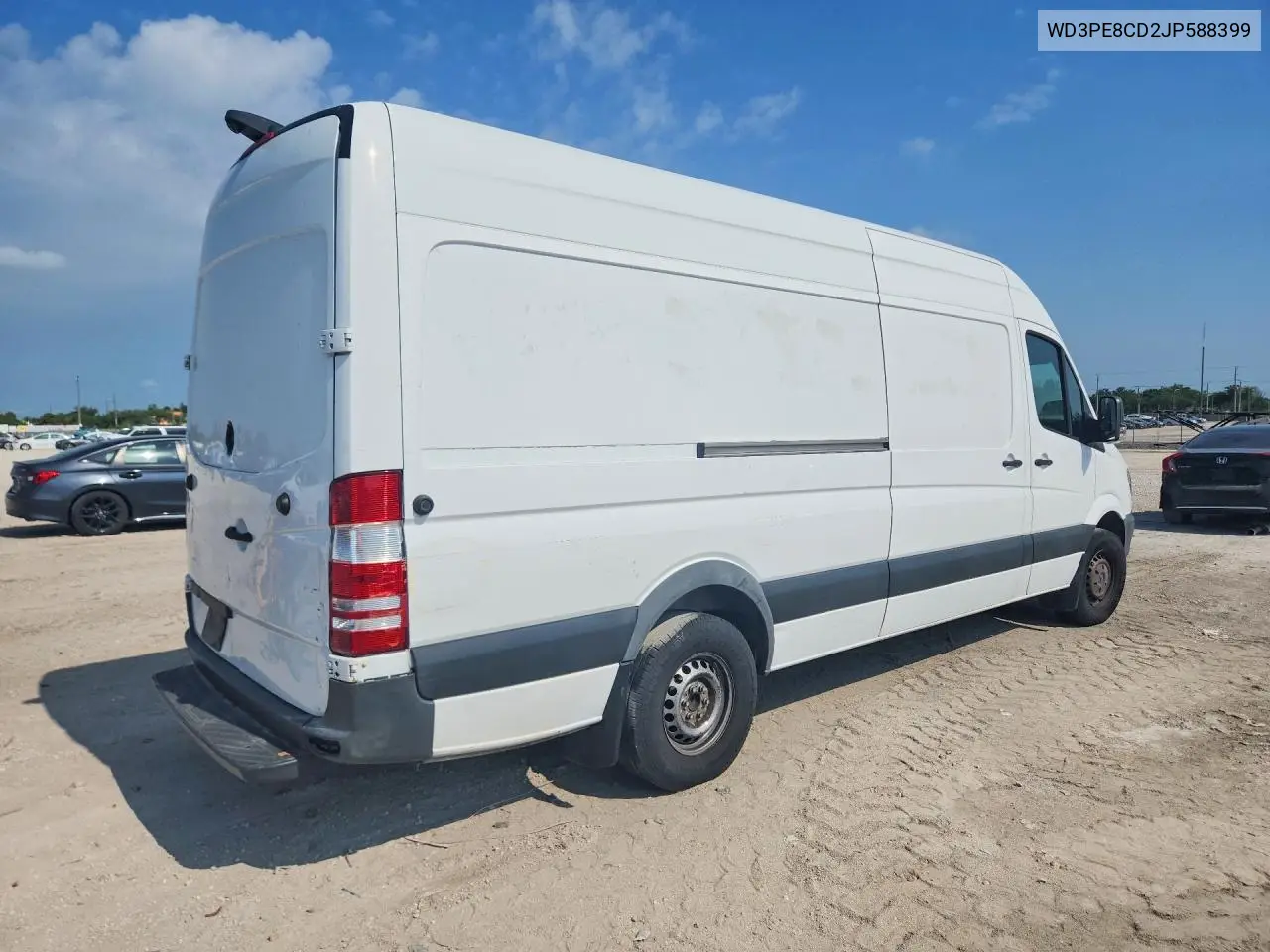 2018 Mercedes-Benz Sprinter 2500 VIN: WD3PE8CD2JP588399 Lot: 58154576