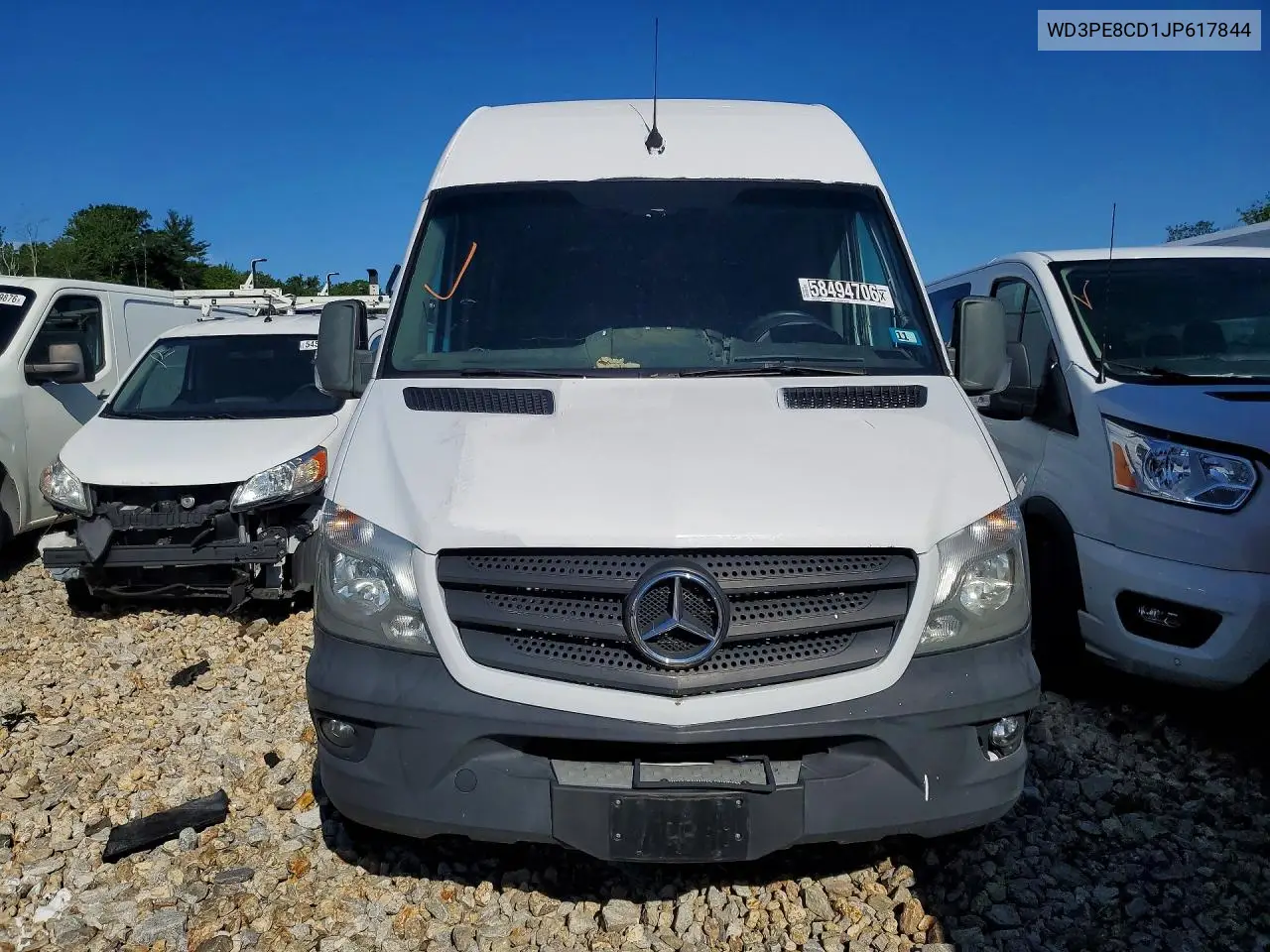 2018 Mercedes-Benz Sprinter 2500 VIN: WD3PE8CD1JP617844 Lot: 58494706