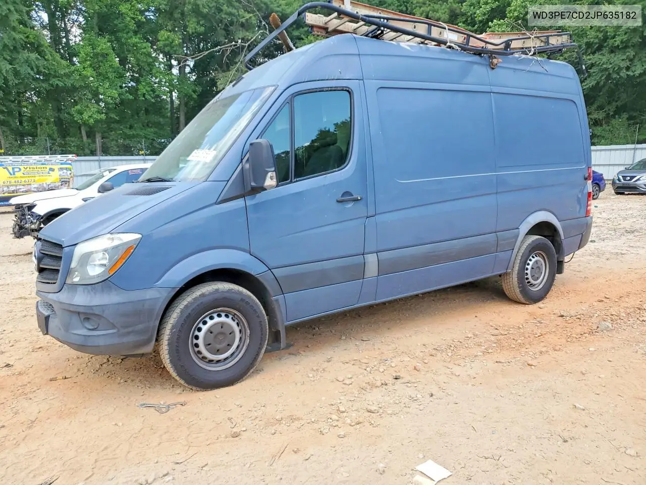 2018 Mercedes-Benz Sprinter 2500 VIN: WD3PE7CD2JP635182 Lot: 58526166