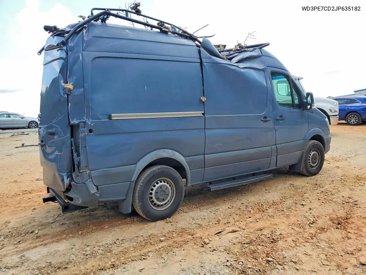 2018 Mercedes-Benz Sprinter 2500 VIN: WD3PE7CD2JP635182 Lot: 58526166