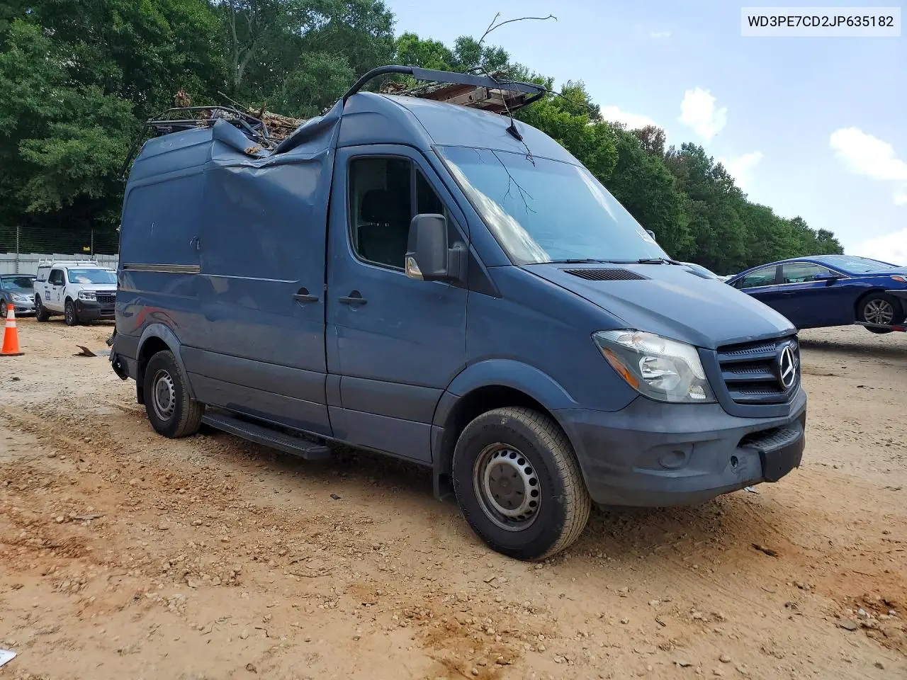 2018 Mercedes-Benz Sprinter 2500 VIN: WD3PE7CD2JP635182 Lot: 58526166