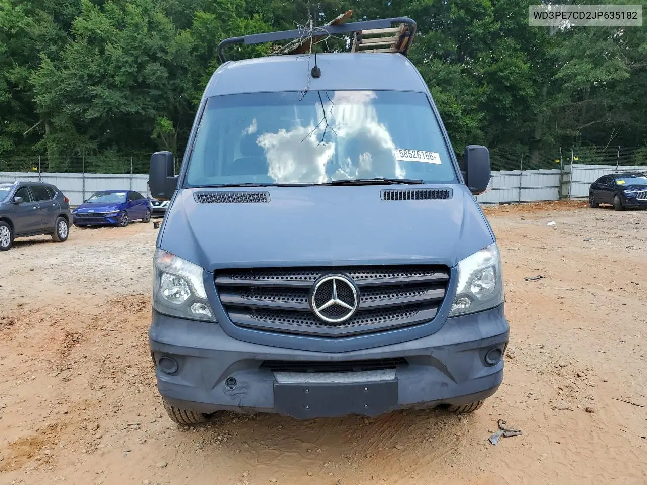2018 Mercedes-Benz Sprinter 2500 VIN: WD3PE7CD2JP635182 Lot: 58526166