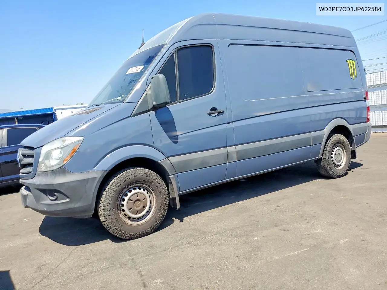 2018 Mercedes-Benz Sprinter 2500 VIN: WD3PE7CD1JP622584 Lot: 58900906