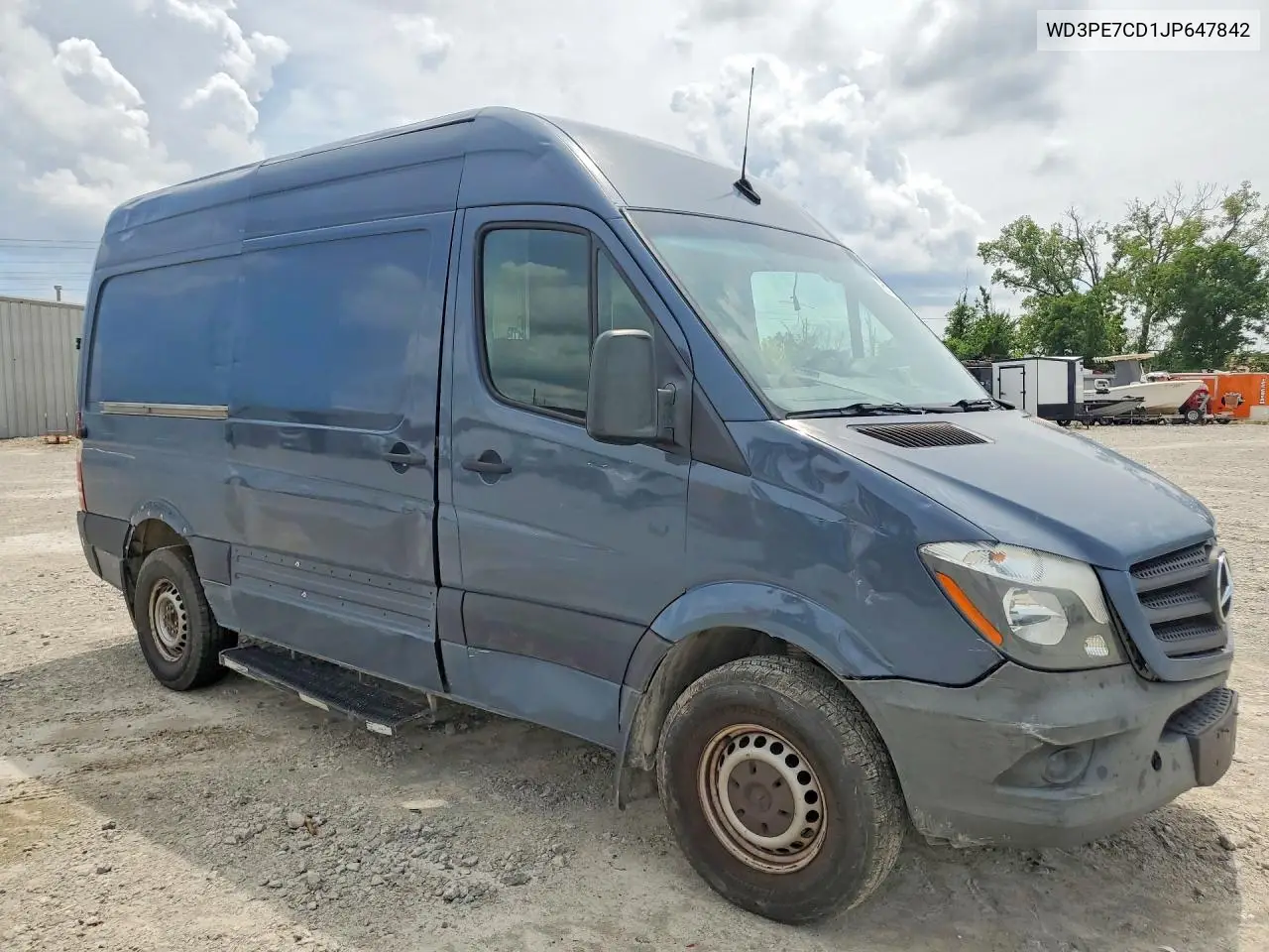 2018 Mercedes-Benz Sprinter 2500 VIN: WD3PE7CD1JP647842 Lot: 61771136
